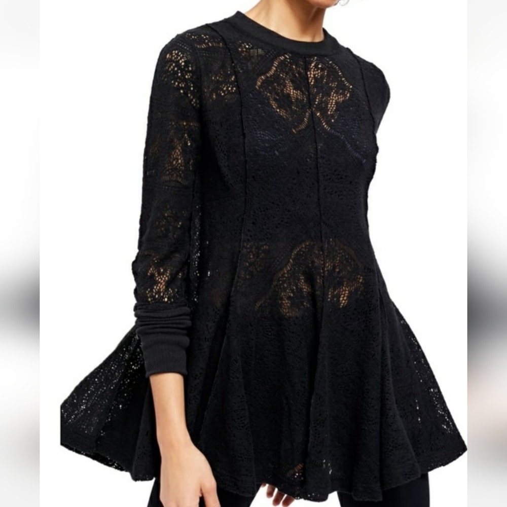 Free People 'Coffee In The Morning' Lace Top